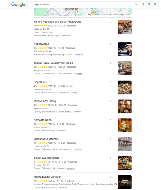 Demonstrating importance of keyword research for local seo in google business profile.