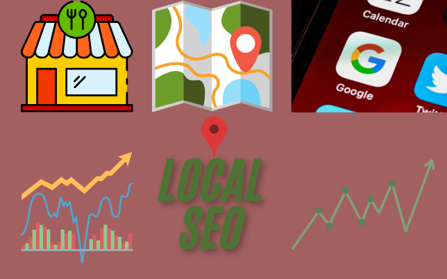 Icons for local SEO infography.